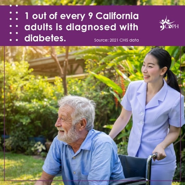 Older adult and caretaker