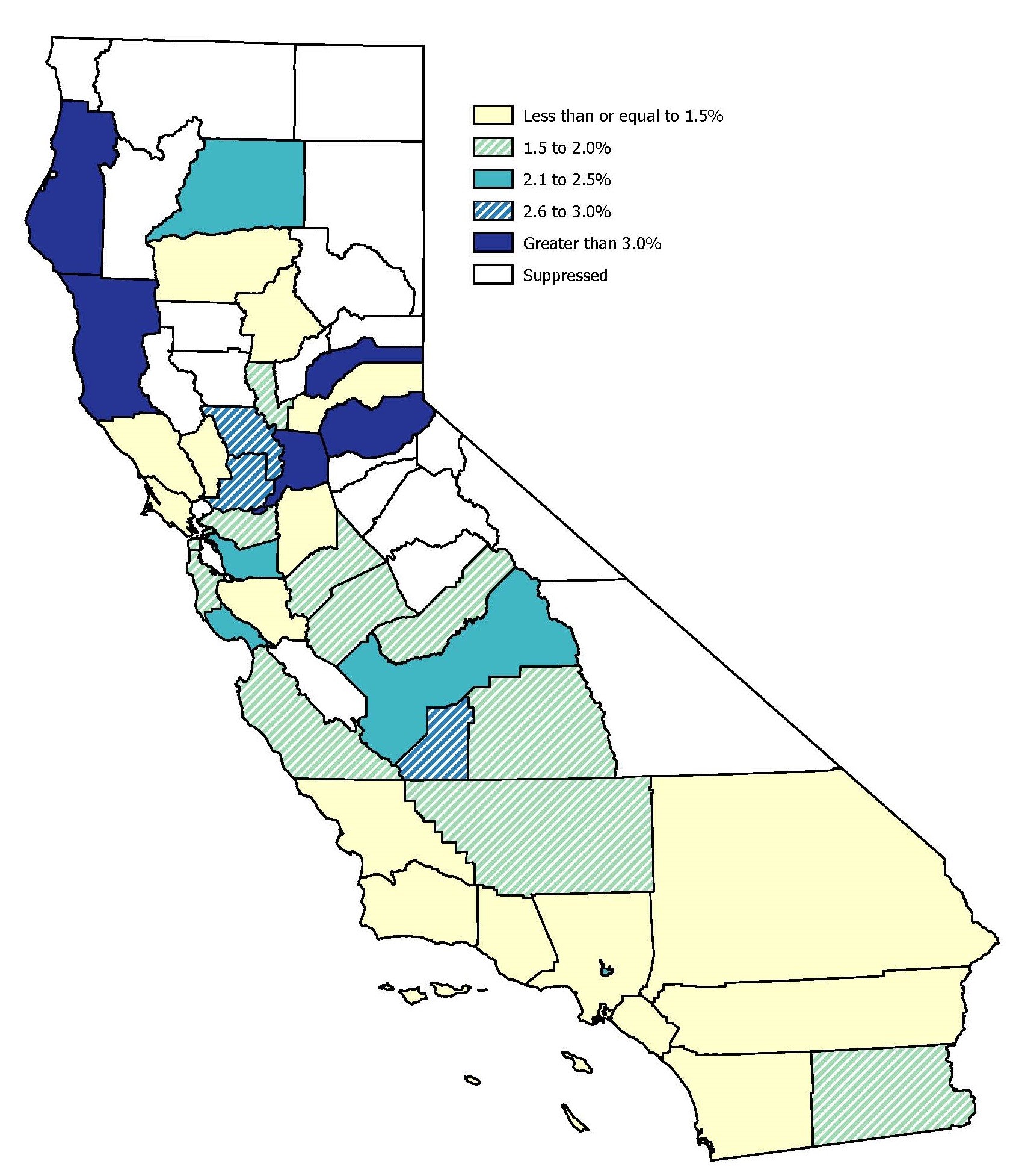 Map1 Percent of children under 6 with a BLL of 4