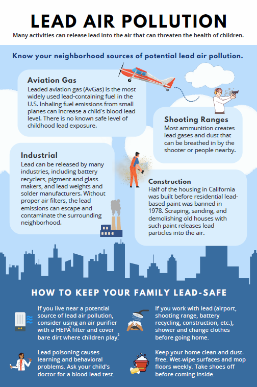 Screen shot of Lead Air Pollution flyer