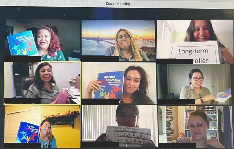Participants of an AsMA virtual training