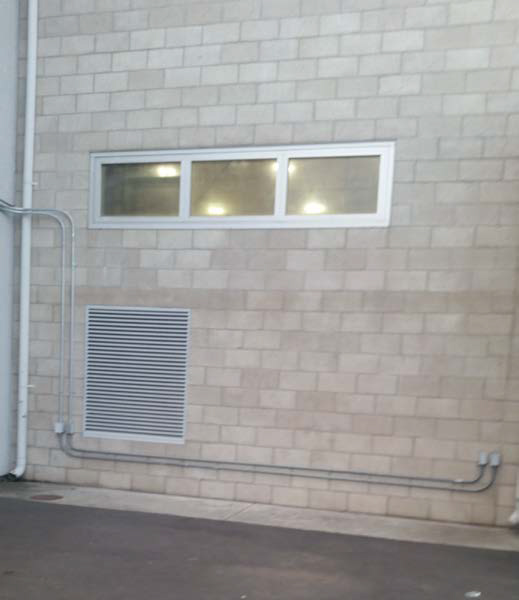 The window the victim was washing when he fell