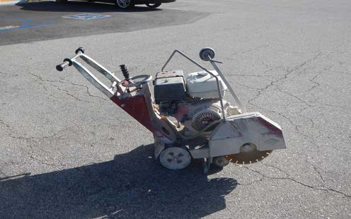 Exhibit 1: Photo of a gasoline-powered concrete saw used by the victim.