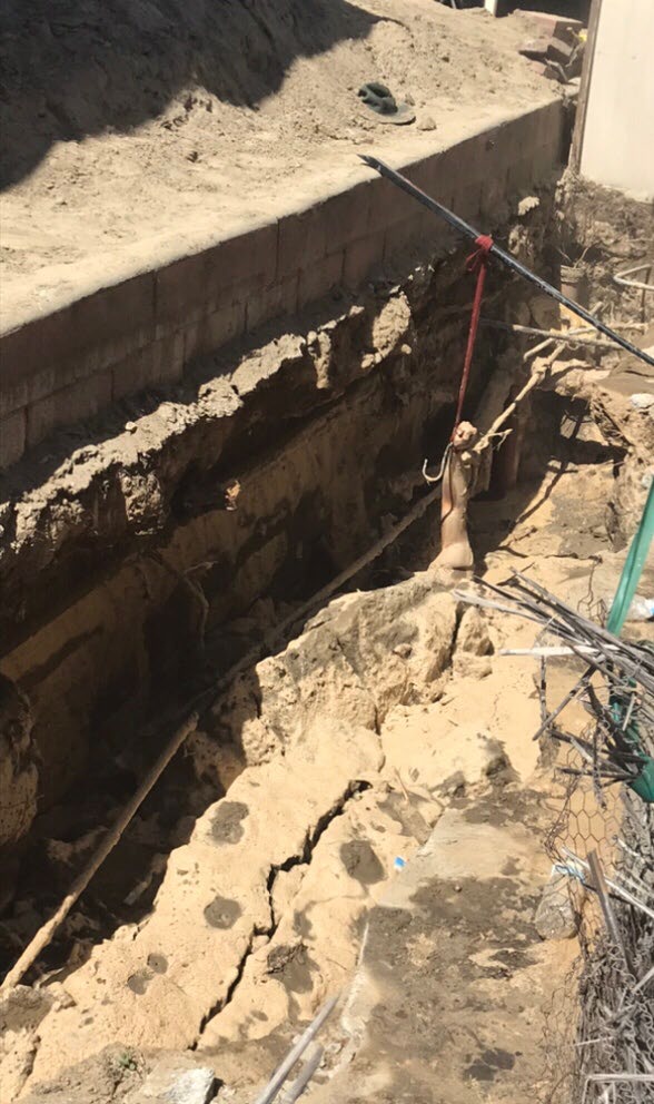 Location of incident- trench