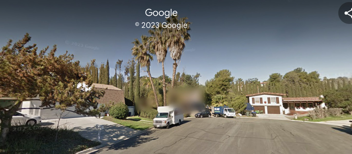 Screenshot of street view