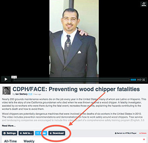 Screengrab of Wood Chipper Video