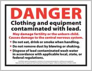 lead danger label lead danger label