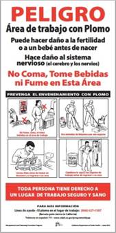 Spanish warning sign Spanish warning sign