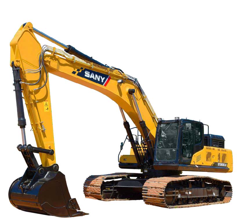 Yellow and Black escavator