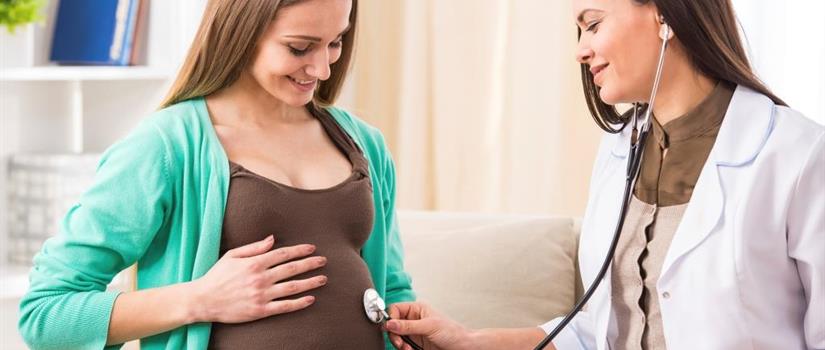 Health professional treating pregnant individual