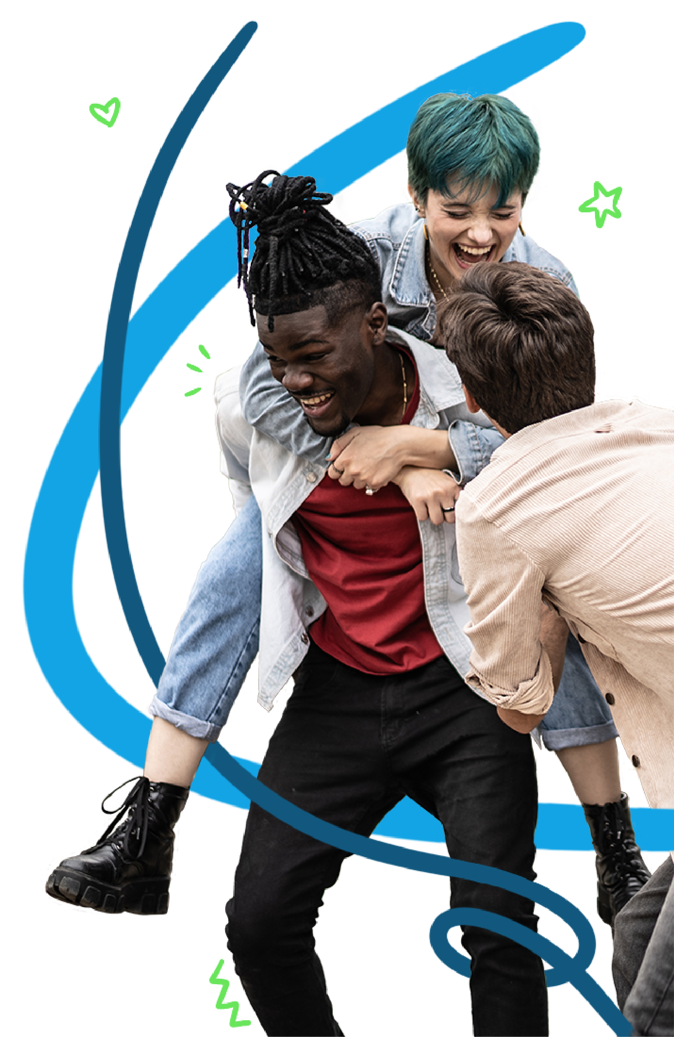 playful young adults