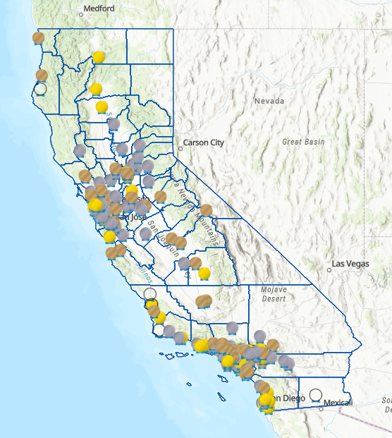 Honor Roll Map of current enrollees webpage