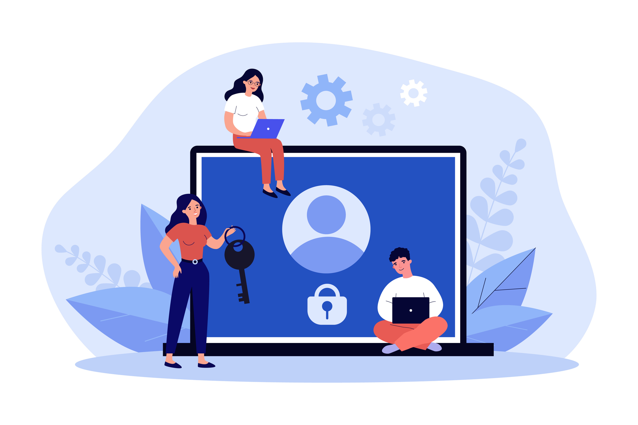 Online content under lock and key