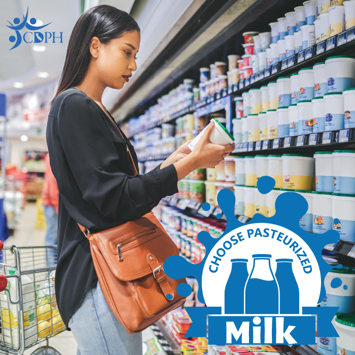 Choose pasteurized milk.