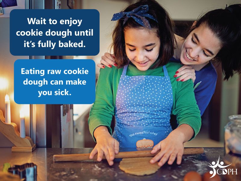 Wait to enjoy cookie dough until its fully baked. Eating raw cookie dough can make you sick.