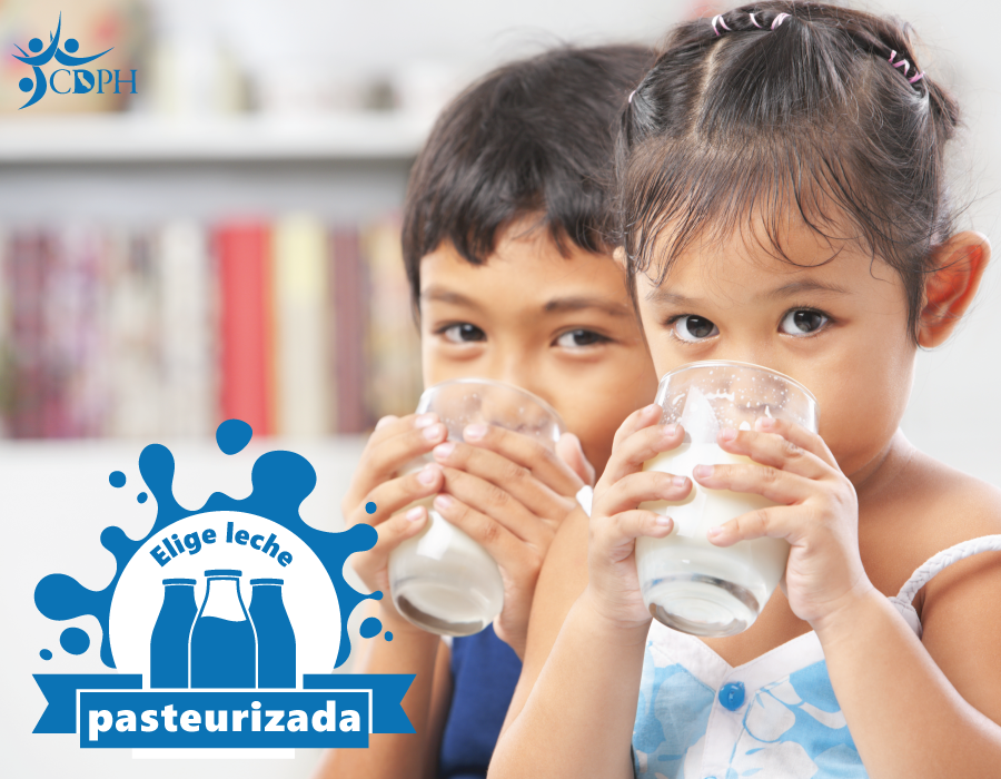 Elige leche pasteurizada.
