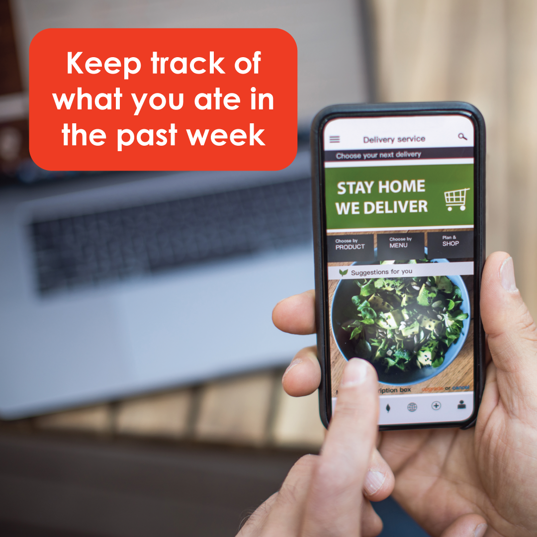 Keep track of what you ate in the past week