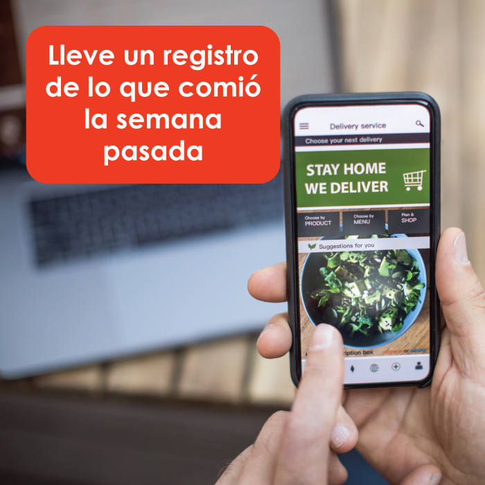 Lleve un registro de lo que comió la semana pasada