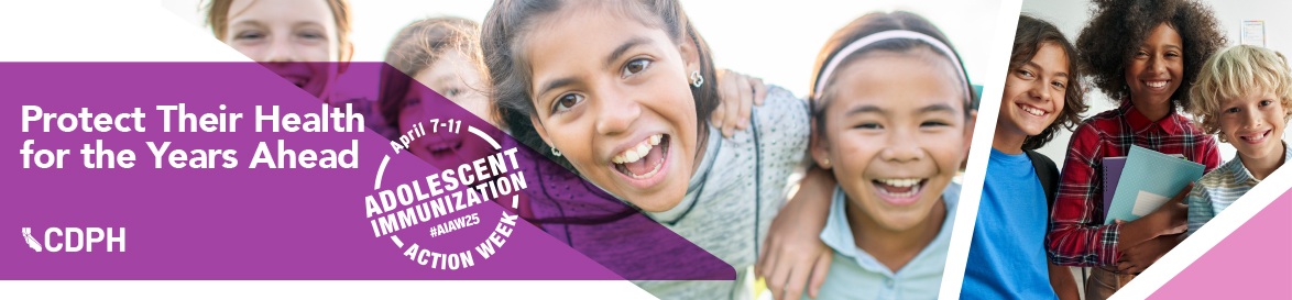Banner promoting Preteen Vaccine Week