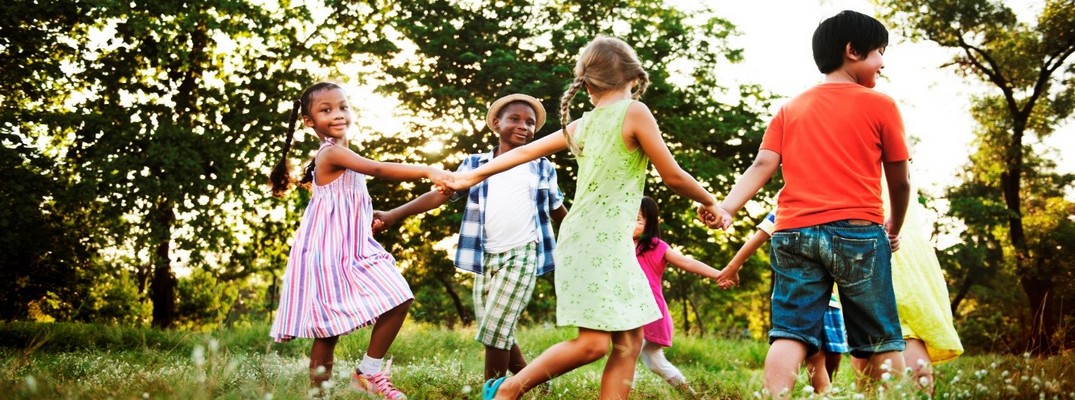 Children playing outside