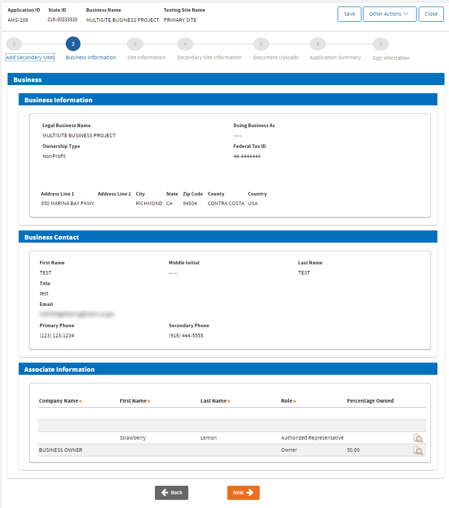 Business Information Summary Business Information Summary