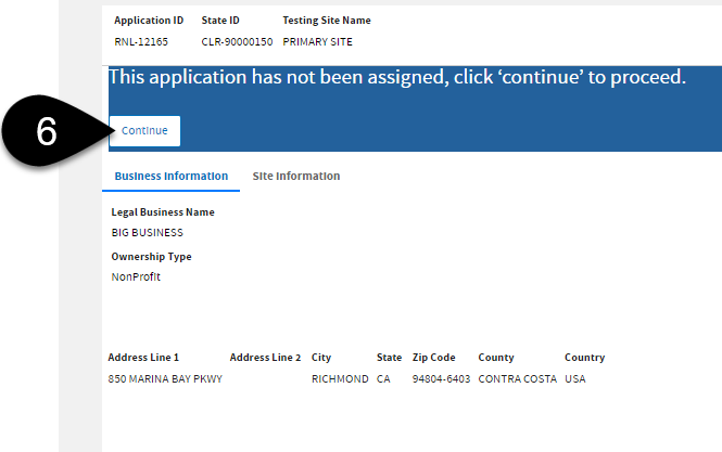6 Click Continue